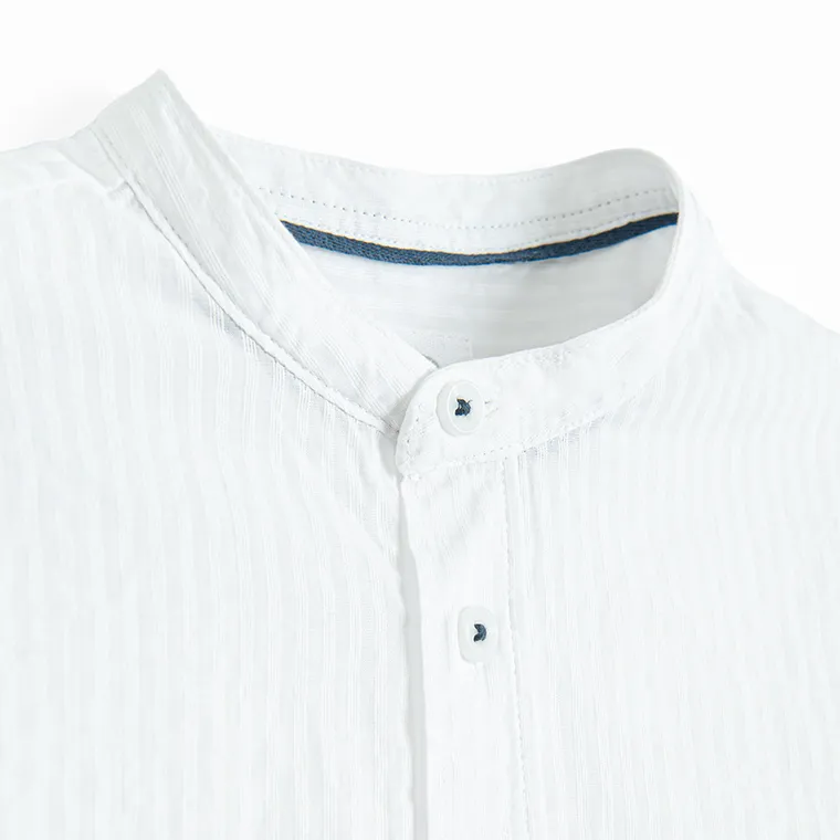 Cool Club, Koszula chłopięca z długim rękawem, regular, biała