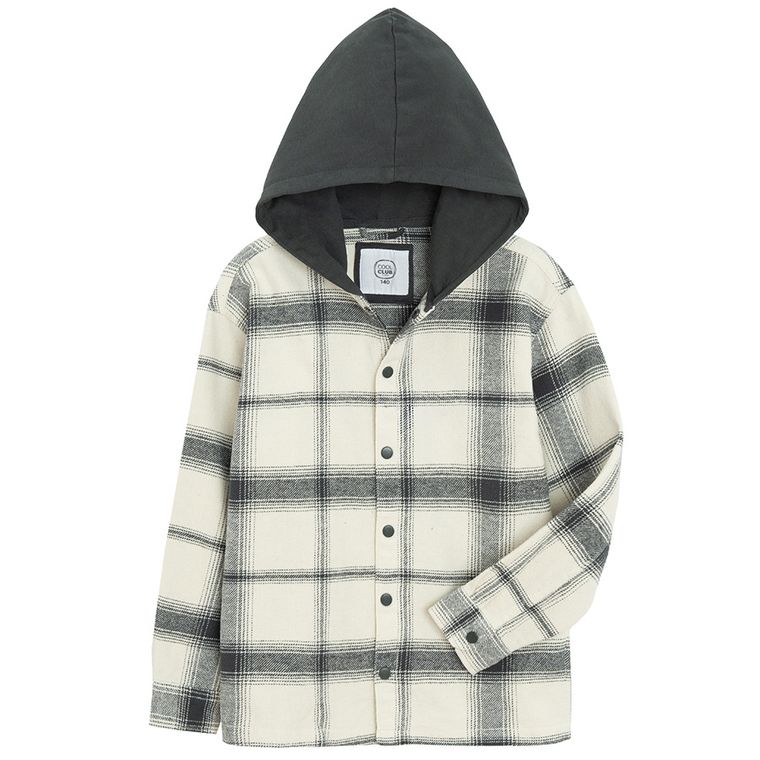 Cool Club, Koszula chłopięca z długim rękawem z kapturem, mix