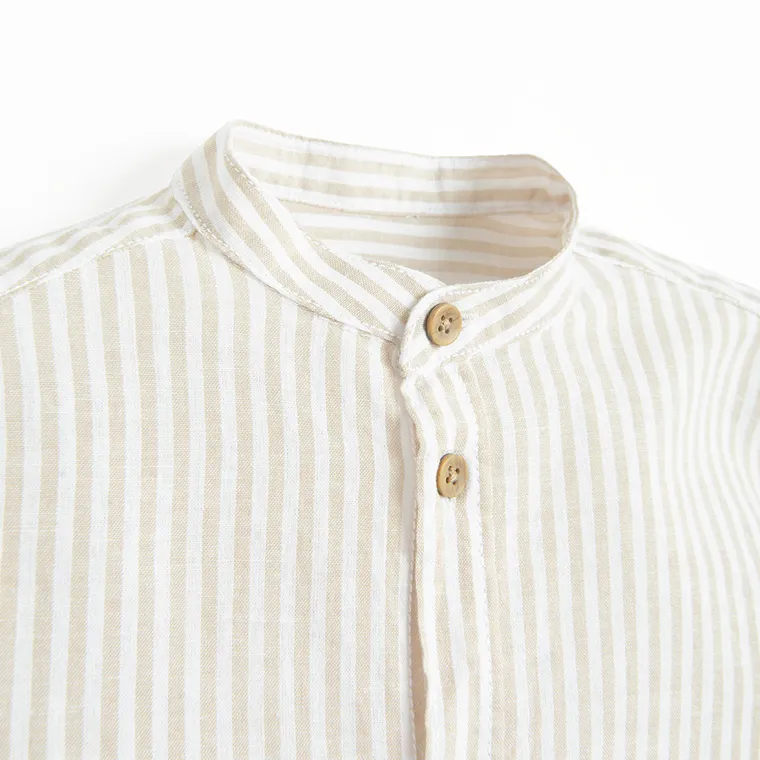 Cool Club, Koszula chłopięca z długim rękawem, z lnem, regular, mix