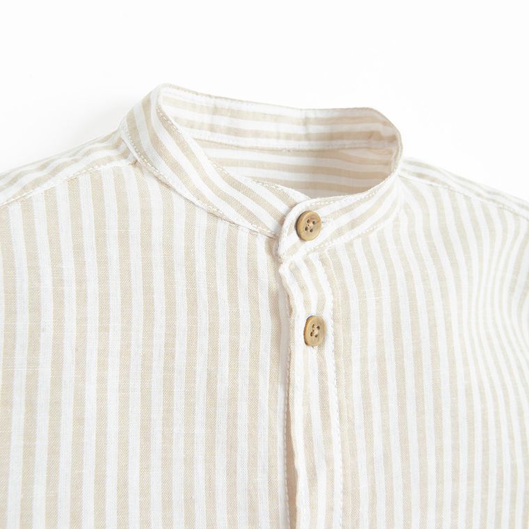 Cool Club, Koszula chłopięca z długim rękawem, z lnem, regular, mix