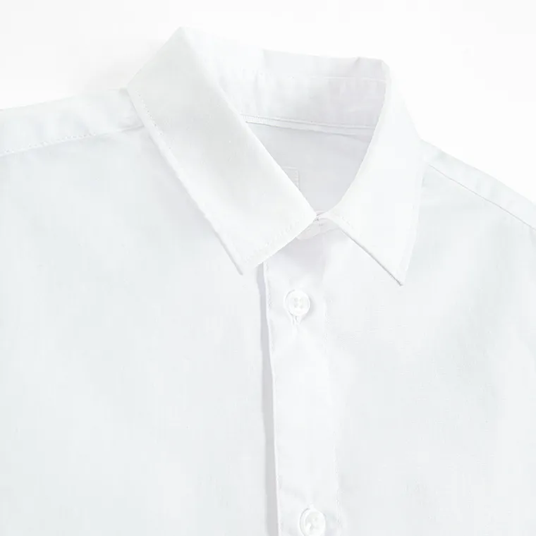 Cool Club, Koszula chłopięca z krótkim rękawem, biała