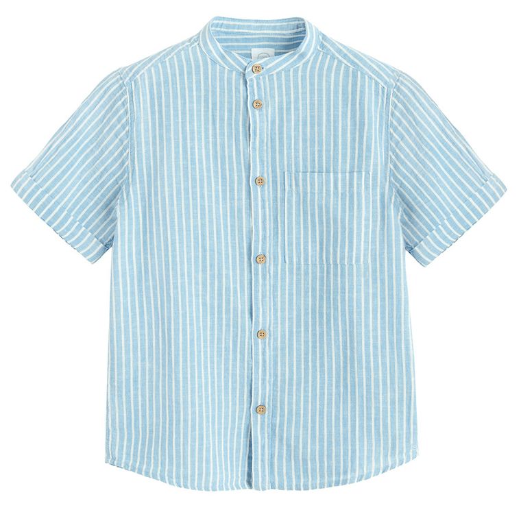 Cool Club, Koszula chłopięca z krótkim rękawem, niebieska