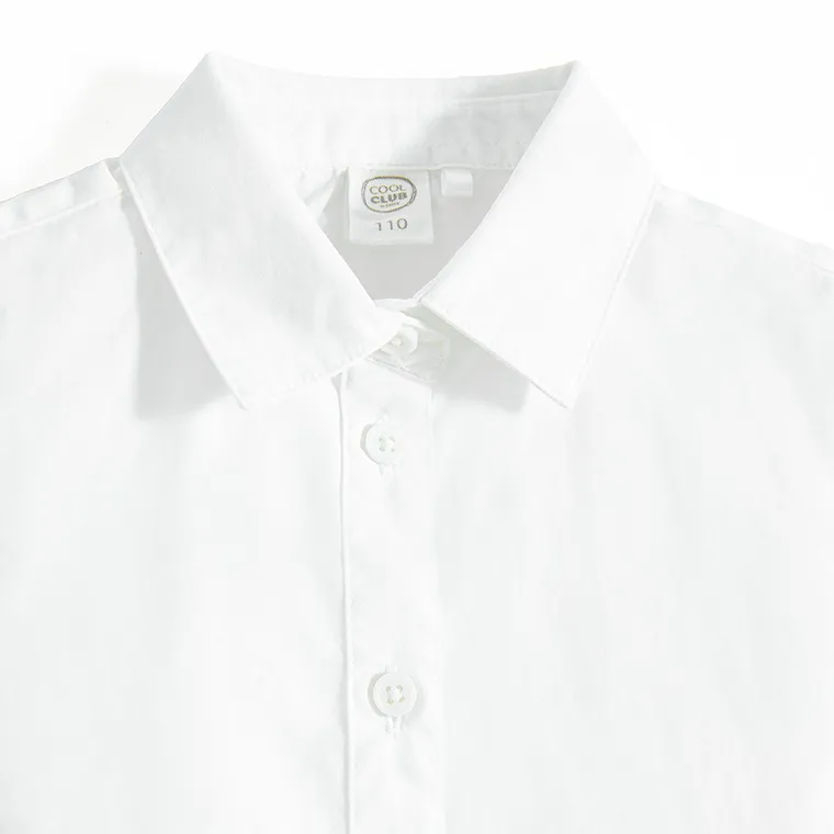 Cool Club, Koszula dziewczęca z krótkim rękawem, biała
