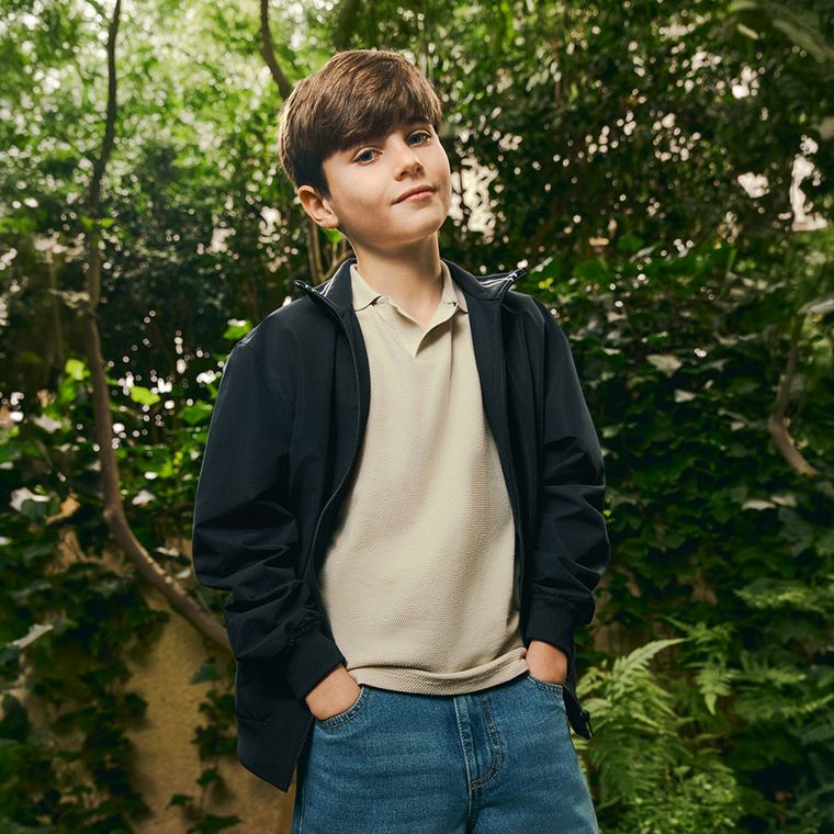 Cool Club, Koszulka polo chłopięca z krótkim rękawem, beżowa