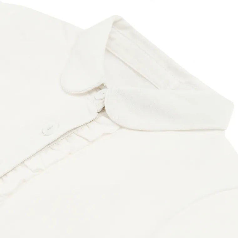 Cool Club, Koszulka polo dziewczęca z krótkim rękawem, biała