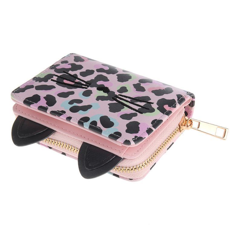 Cool Club, Kot panterka, portfel, różowy