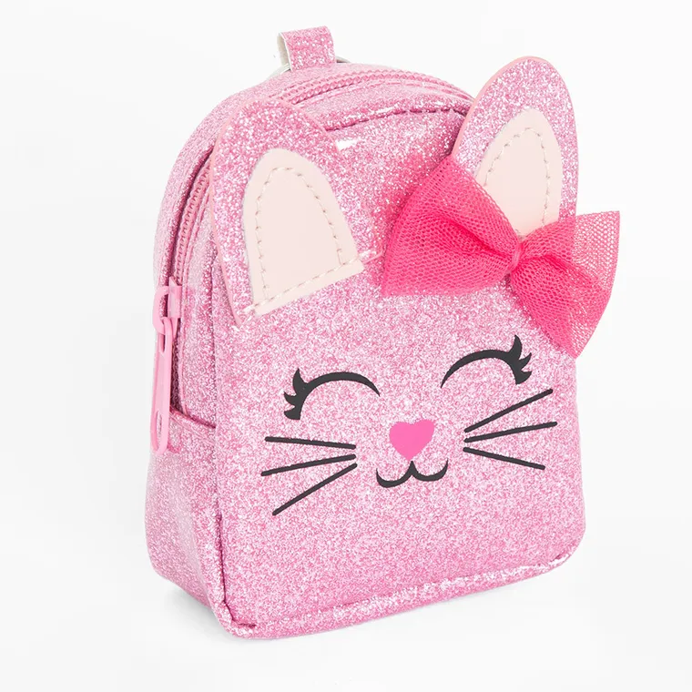 Cool Club, Kot, portfel breloczek, różowy