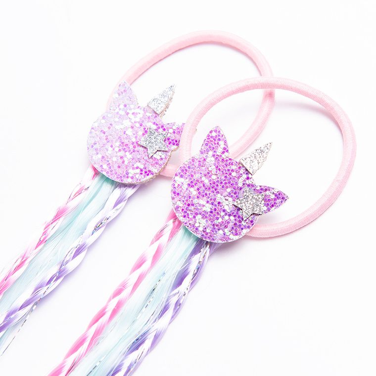 Cool Club, Kotorożec, gumki do włosów z warkoczykiem, 2 szt.