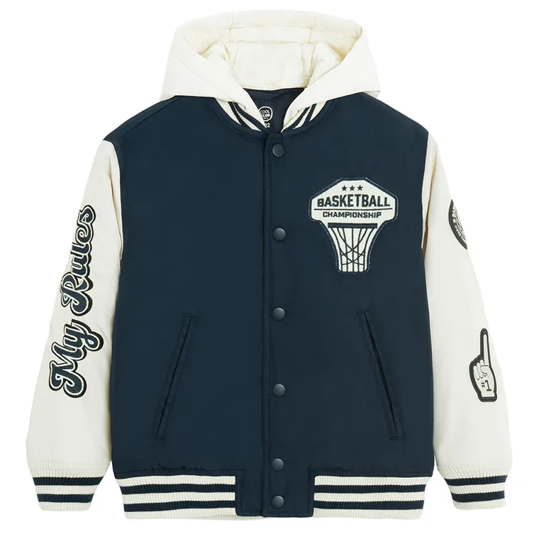 Cool Club, Kurtka bejsbolówka chłopięca z kapturem, mix