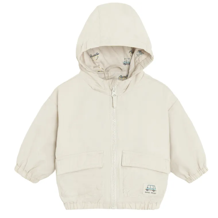 Cool Club, Kurtka chłopięca z kapturem, beżowa