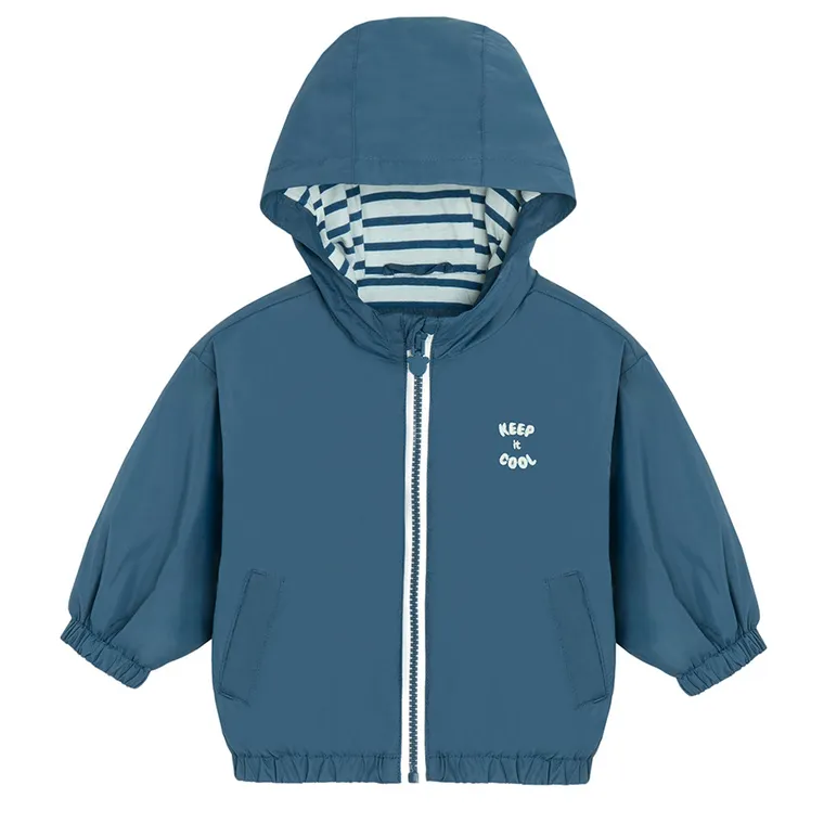 Cool Club, Kurtka chłopięca z kapturem, niebieska