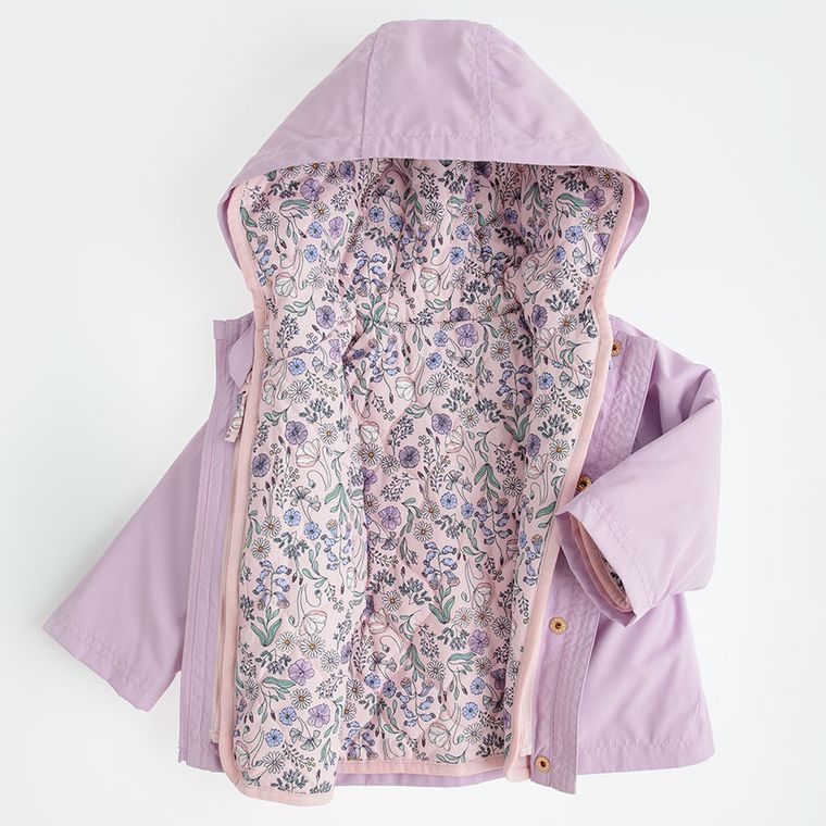 Cool Club, Kurtka dziewczęca z kapturem, 3w1, fioletowo-różowa