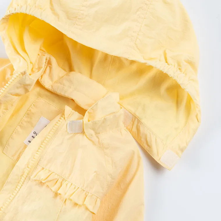 Cool Club, Kurtka dziewczęca z kapturem, żółta