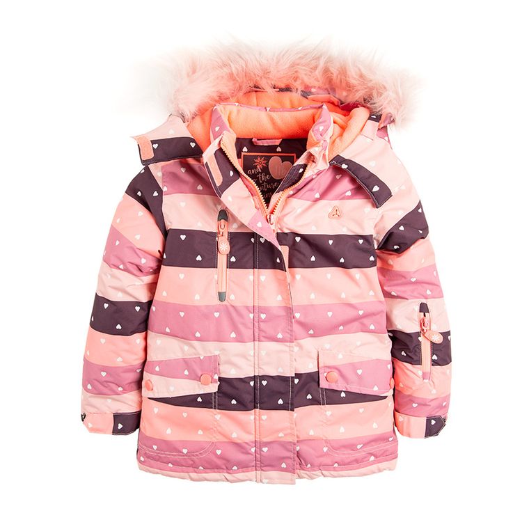 Cool Club, Kurtka narciarska dziewczęca, serca
