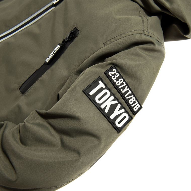 Cool Club, Kurtka wiosenna chłopięca z kapturem, khaki