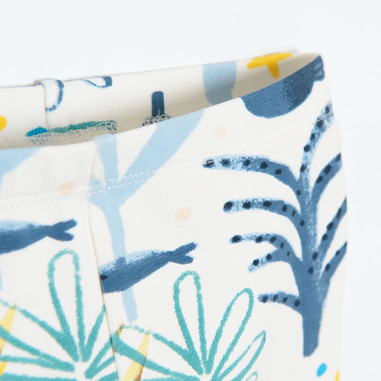 Cool Club, Legginsy dziewczęce 3/4, ecru