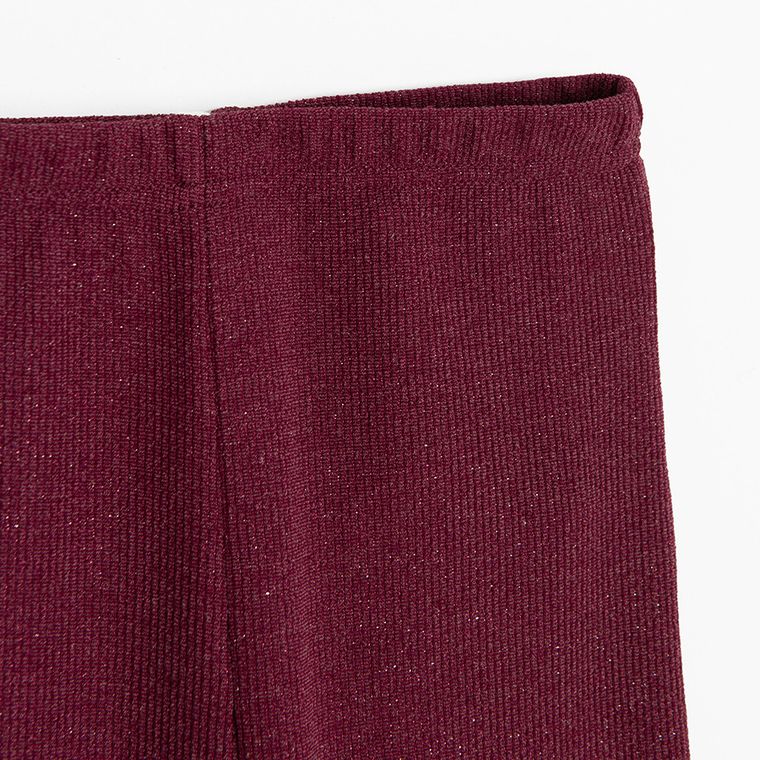 Cool Club, Legginsy dziewczęce, dzwony, bordowe