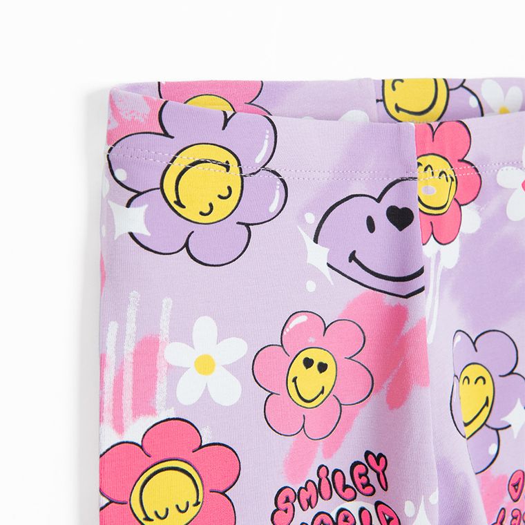 Cool Club, Legginsy dziewczęce, fioletowe, SmileyWorld