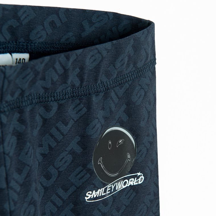 Cool Club, Legginsy dziewczęce, flare, granatowe, SmileyWorld