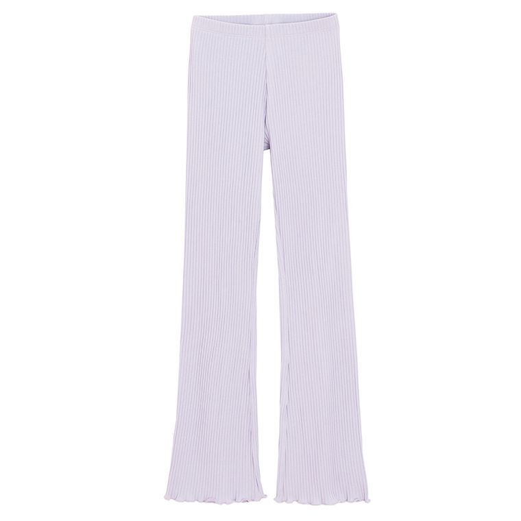 Cool Club, Legginsy dziewczęce, flare, prążkowane, fioletowe