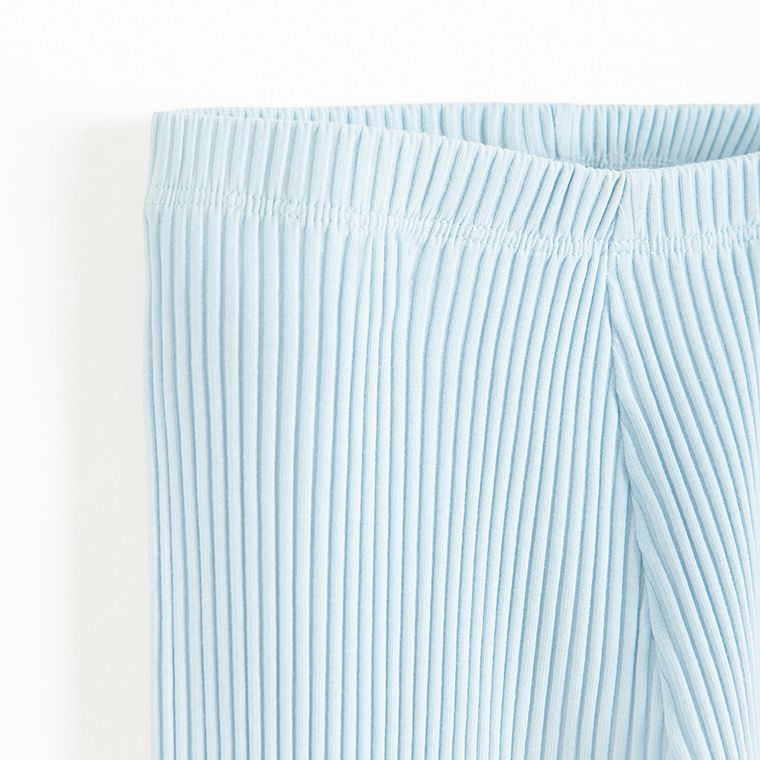 Cool Club, Legginsy dziewczęce, flare, prążkowane, niebieskie