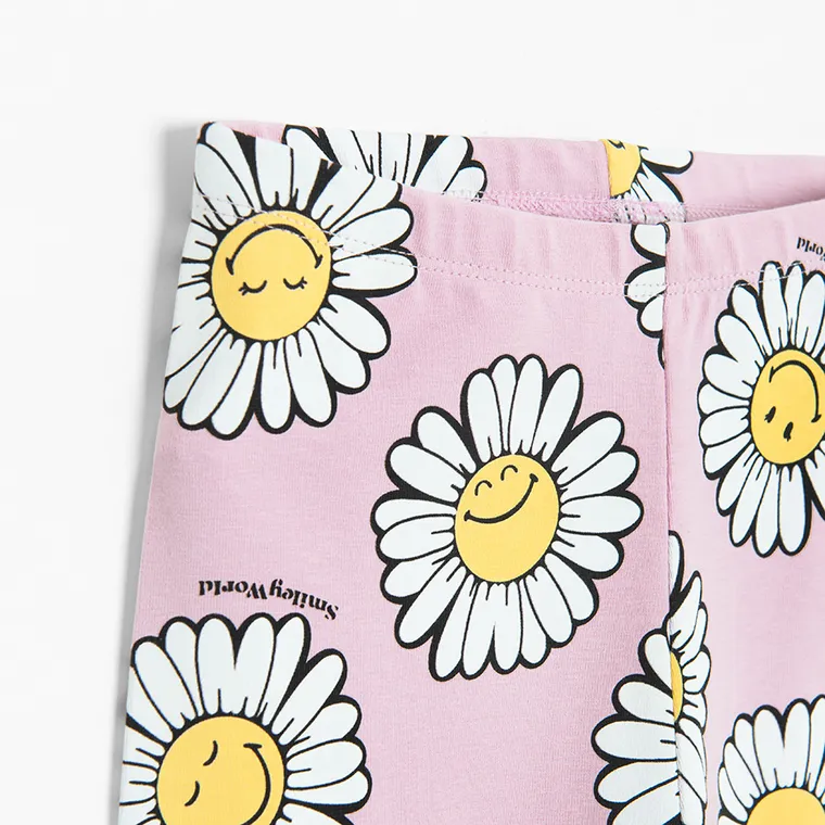 Cool Club, Legginsy dziewczęce, flare, różowe, SmileyWorld