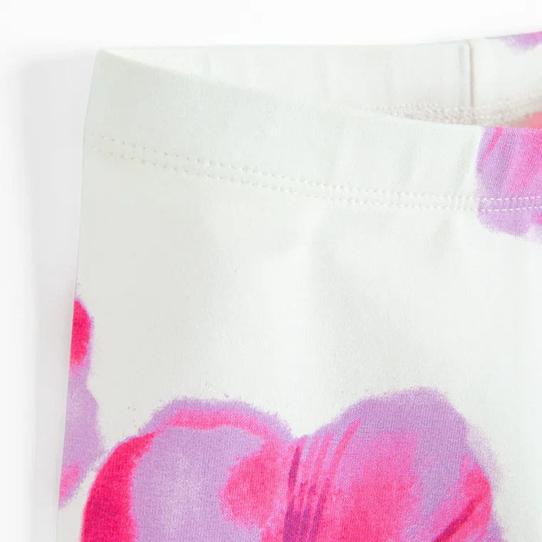 Cool Club, Legginsy dziewczęce, kolarki, białe