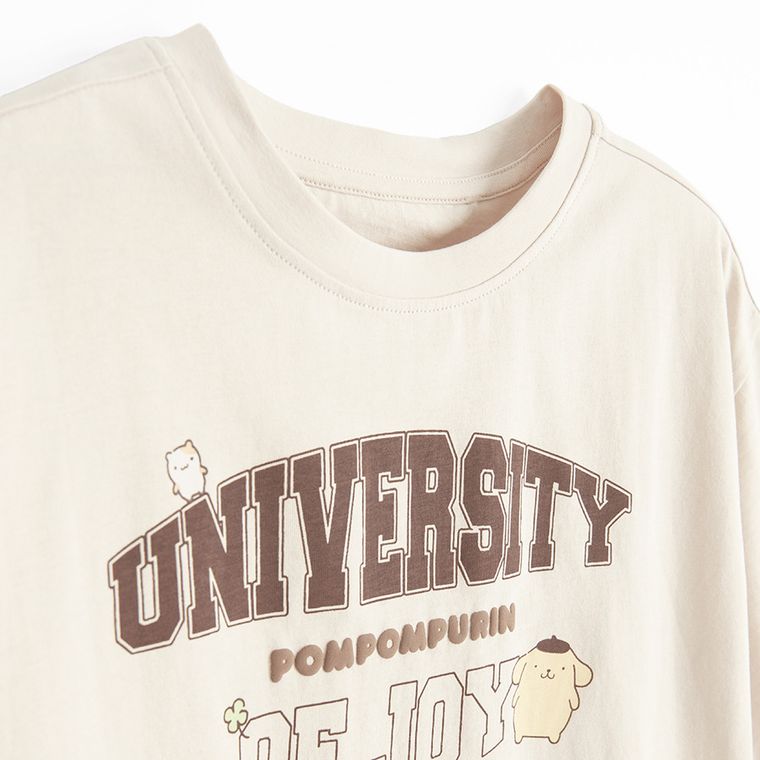 Cool Club, Luźny t-shirt dziewczęcy, beżowy, Hello Kitty and Friends