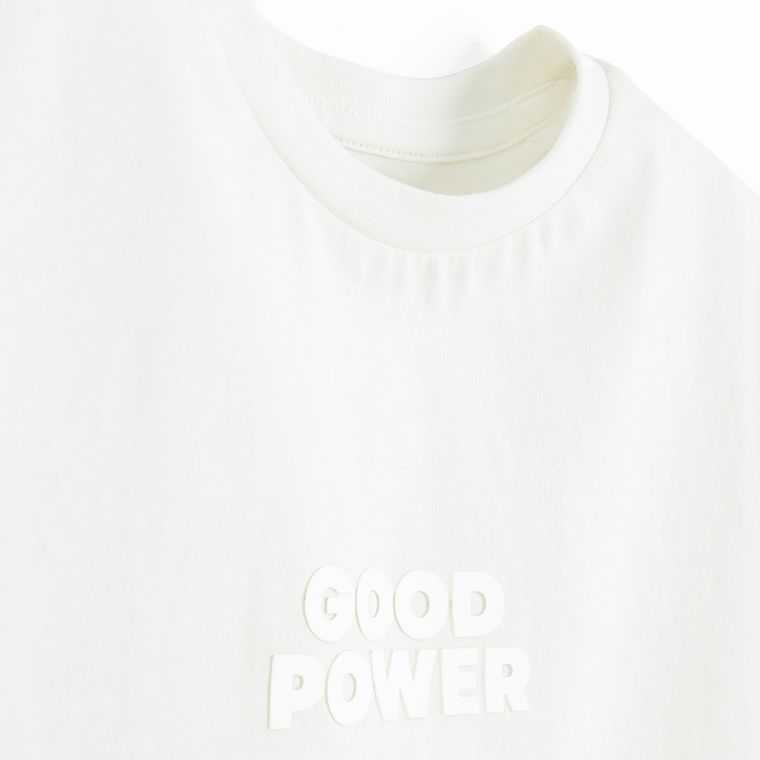 Cool Club, Luźny t-shirt dziewczęcy, biały