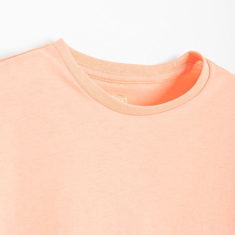 Cool Club, Luźny t-shirt dziewczęcy, pomarańczowy