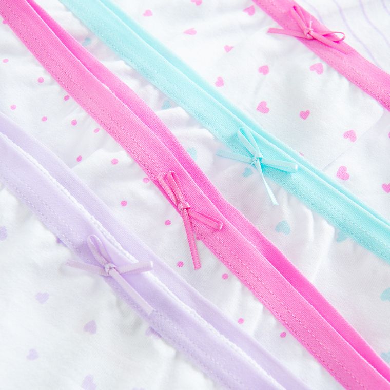 Cool Club, Majtki figi dziewczęce, białe, zestaw, 5 szt.