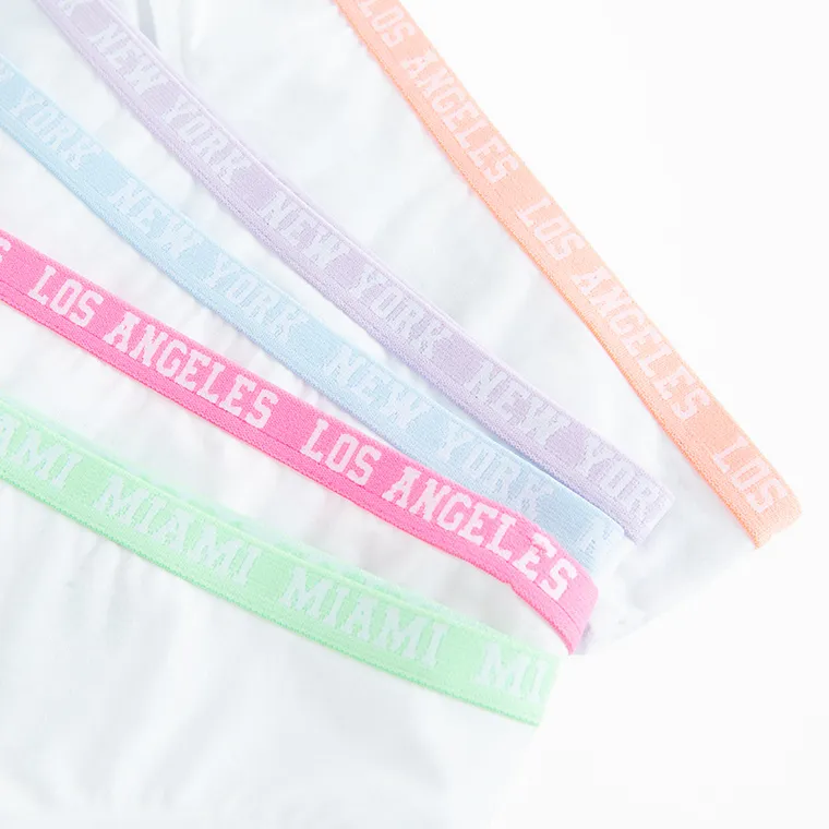 Cool Club, Majtki figi dziewczęce, białe, zestaw, 5 szt.