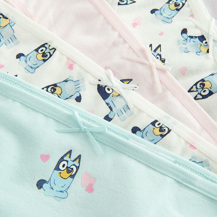 Cool Club, Majtki figi dziewczęce, mix, Bluey, zestaw, 5 szt.