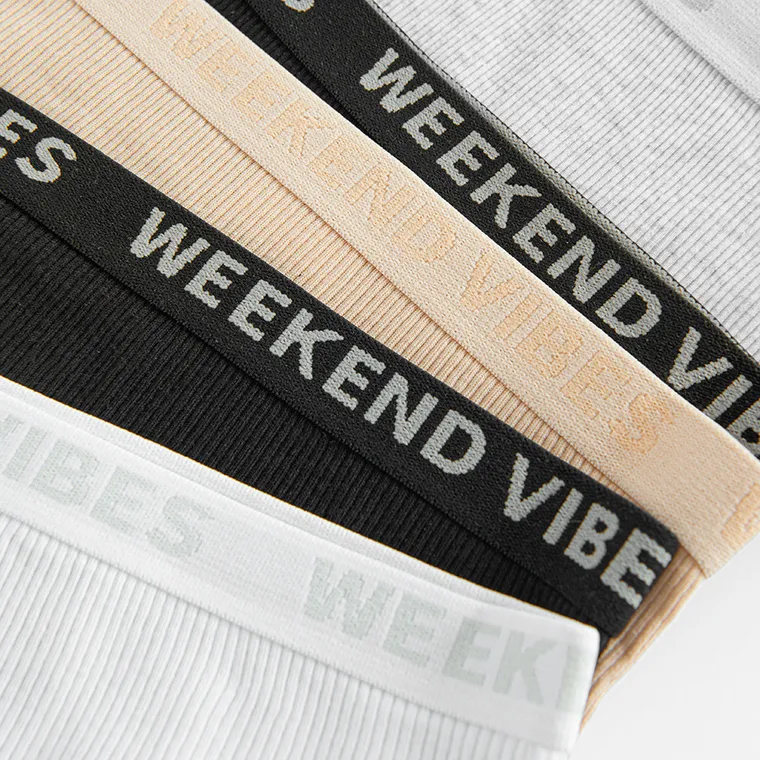 Cool Club, Majtki figi dziewczęce, prążkowane, mix, zestaw, 5 szt.