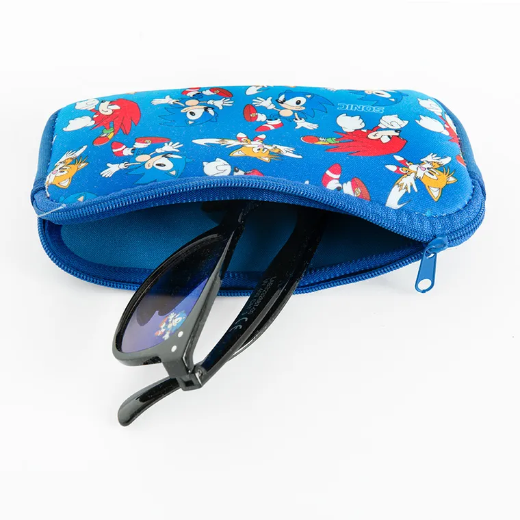 Cool Club, Okulary przeciwsłoneczne chłopięce, Etui, niebieski, Sonic the Hedgehog