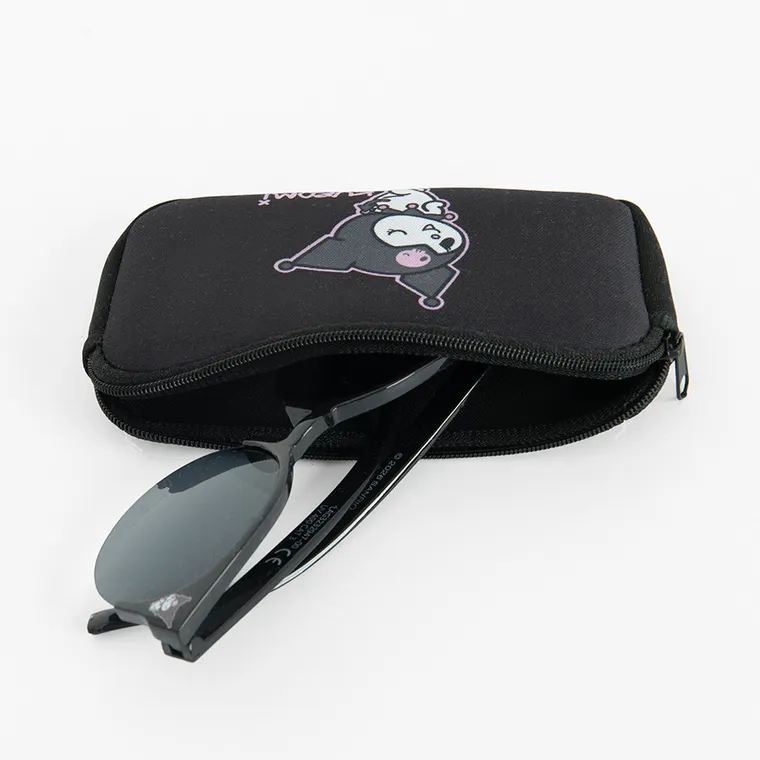 Cool Club, Okulary przeciwsłoneczne dziewczęce, Etui, czarne, Kuromi