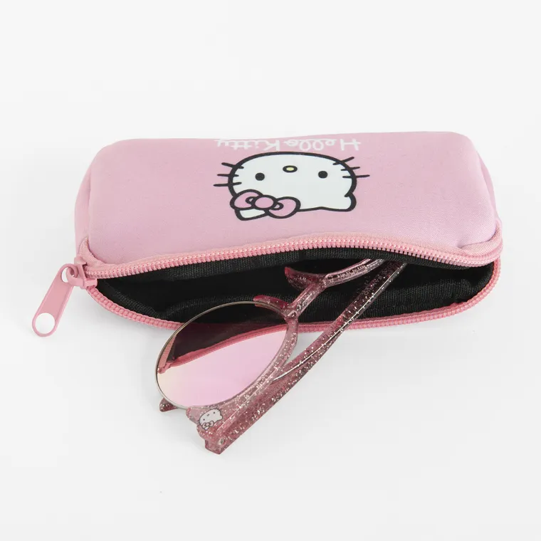 Cool Club, Okulary przeciwsłoneczne dziewczęce, Etui, Hello Kitty and Friends