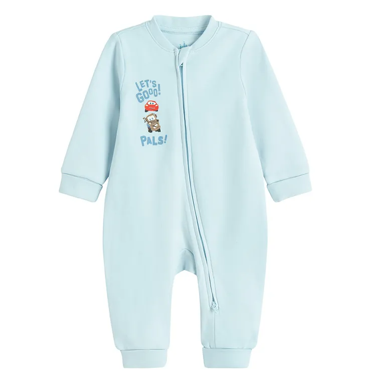 Cool Club, Pajac chłopięcy, niebieski, Auta, zestaw, 2 szt.