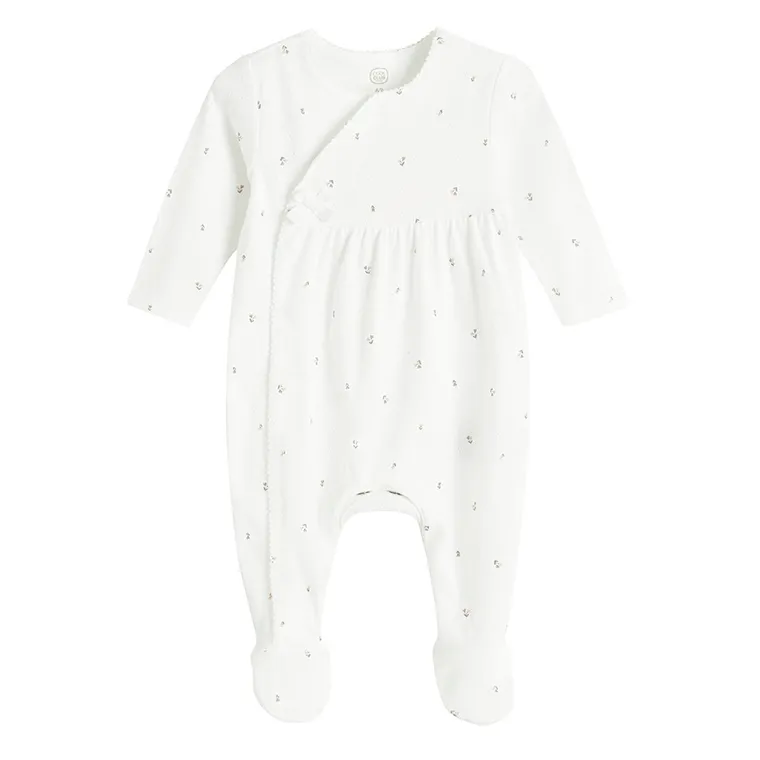 Cool Club, Pajac dziewczęcy, ażurowy, biały