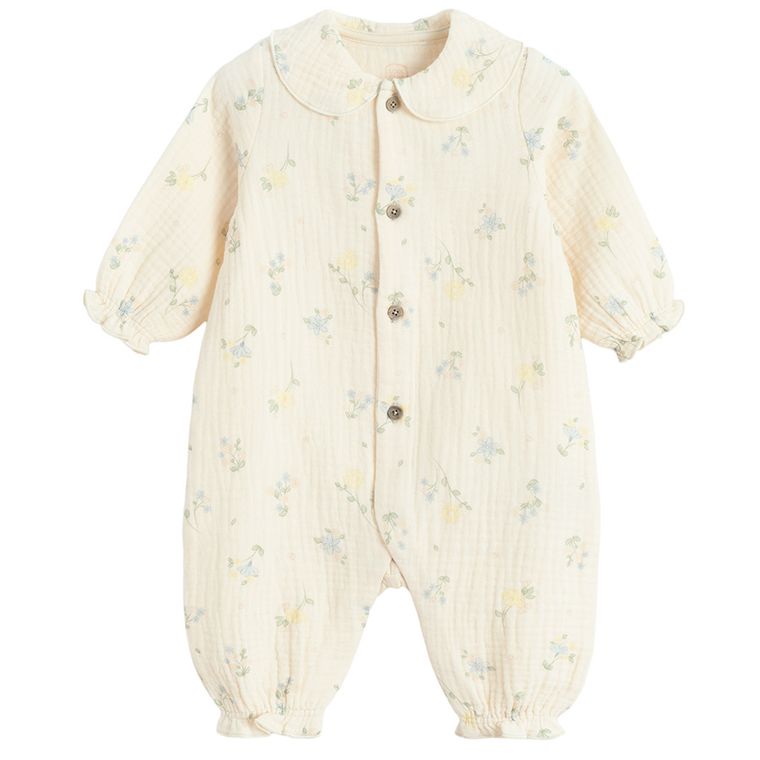 Cool Club, Pajac dziewczęcy, muślinowy, brzoskwiniowy