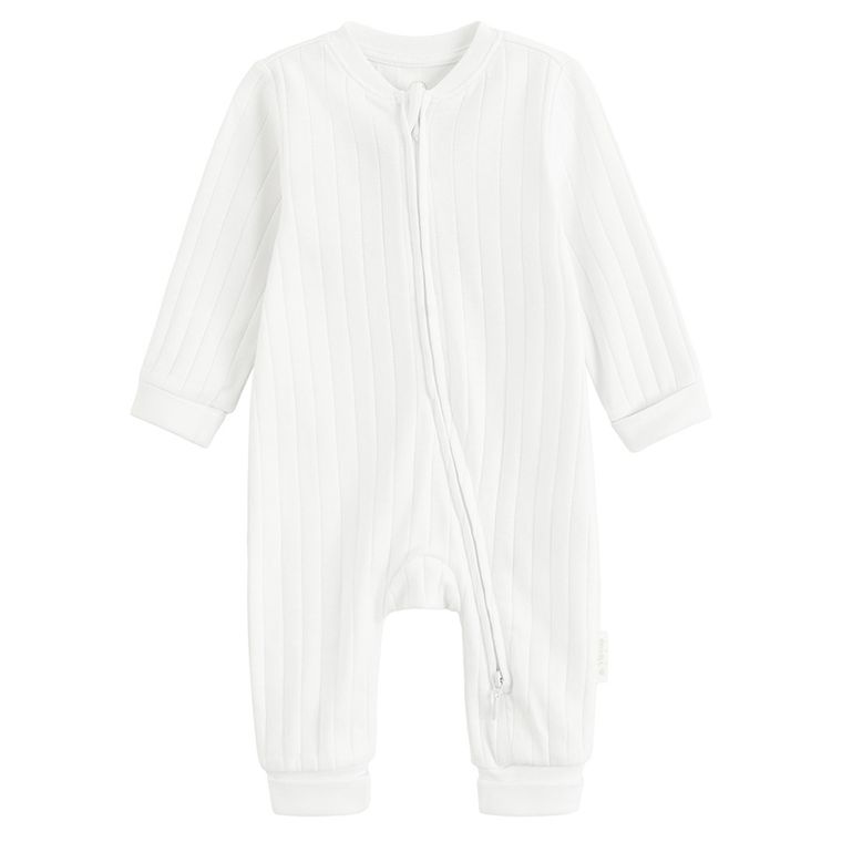 Cool Club, Pajac niemowlęcy, bawełna organiczna, biały, zestaw, 2 szt.