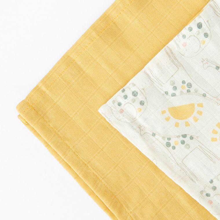 Cool Club, Pieluchy tetrowe niemowlęce, mix, 70-80cm, zestaw, 2 szt.