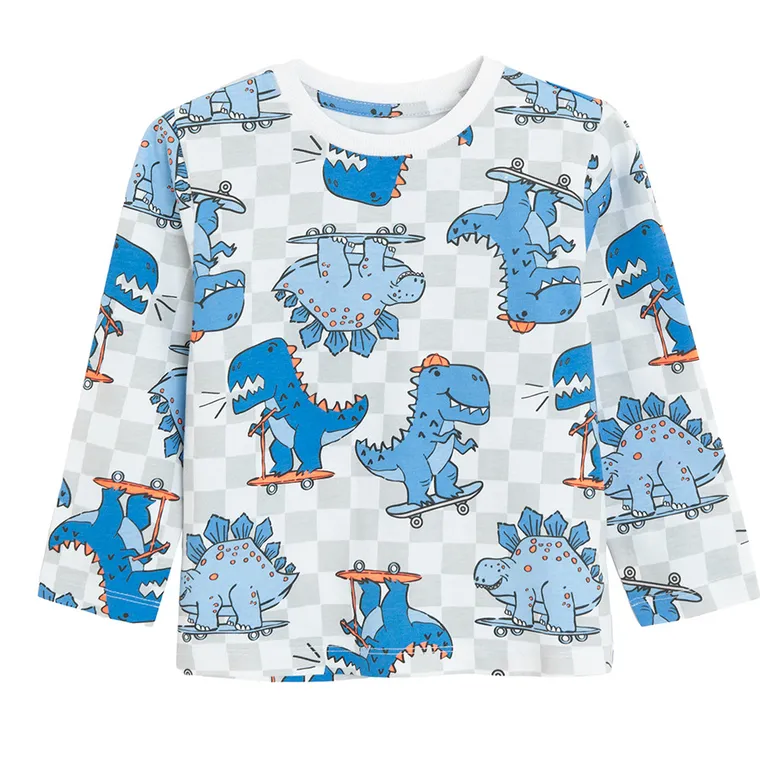 Cool Club, Piżama chłopięca, biało-szara