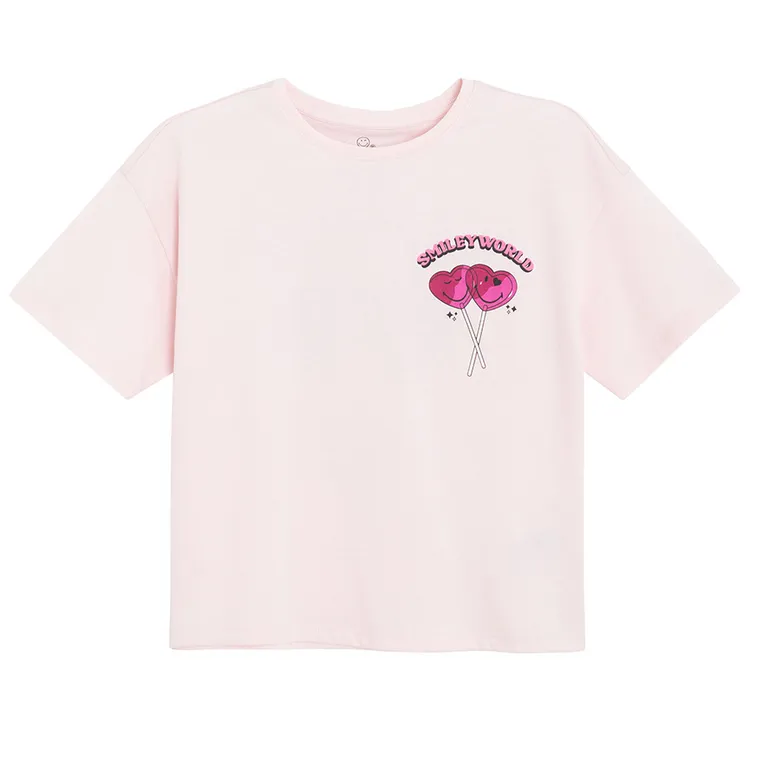 Cool Club, Piżama dziewczęca, różowa, SmileyWorld