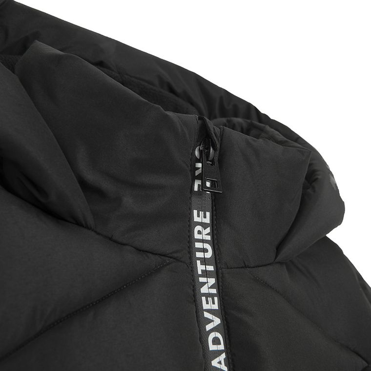 Cool Club, Płaszcz dziewczęcy z kapturem, ocieplany, czarny