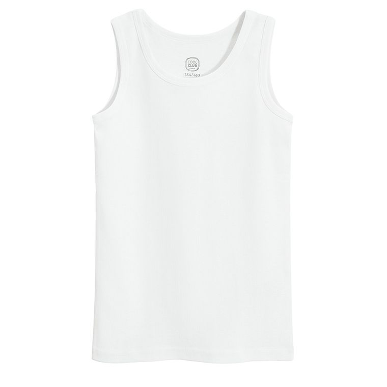 Cool Club, Podkoszulek chłopięcy, biały, szary, zestaw, 2 szt.