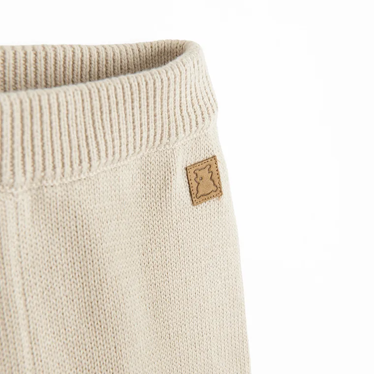 Cool Club, Półśpiochy niemowlęce, sweterkowe, beżowe