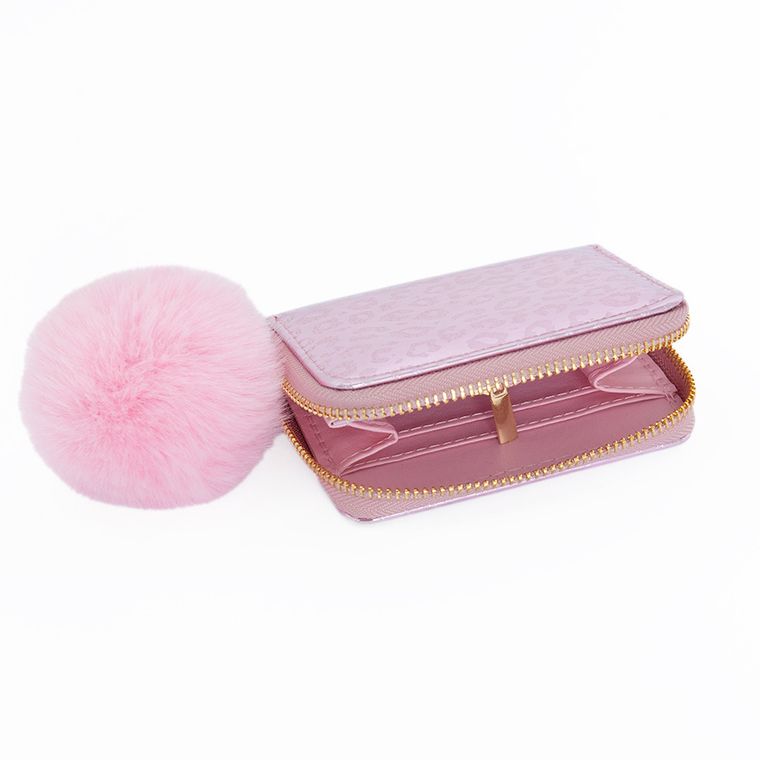 Cool Club, portfel, różowy, panterka