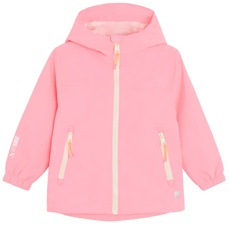 Cool Club, Przeciwdeszczowa kurtka dziewczęca z kapturem, różowa