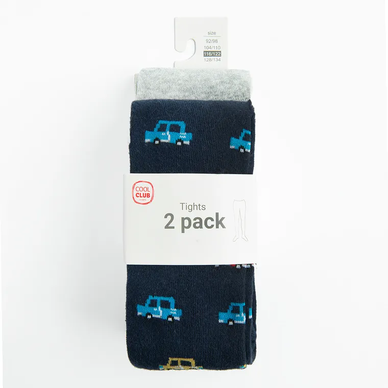 Cool Club, Rajstopy chłopięce, mix, zestaw, 2 szt.